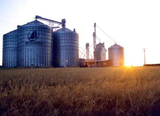 Silos da cooperativa Integrada em Marialva Paraná
