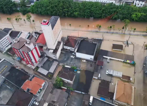 Região Norte de SC atingida pelas chuvas de sábado