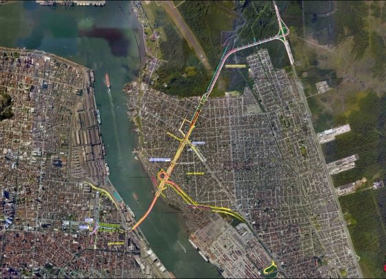 Projeto para construção do Túnel Santos-Guarujá