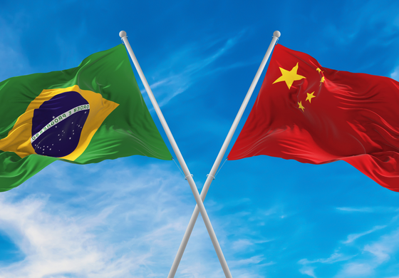 Brasil - China - bandeiras