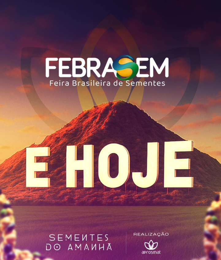 Começa hoje a Febrasem a maior feira de sementes do Brasil.