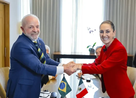 Lula e a presidente do México, Claudia Sheinbaum / Agência Brasil