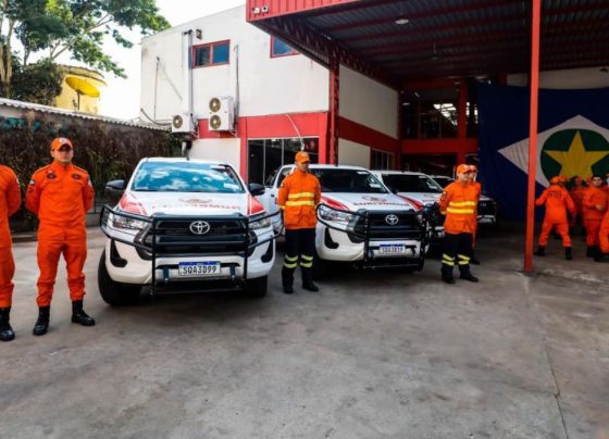 entrega de viatura combate incêndios florestais foto corpo de bombeiros de mato grosso
