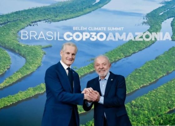 primeiro-ministro Jonas Gahr Støre e o presidente Lula - TFFF