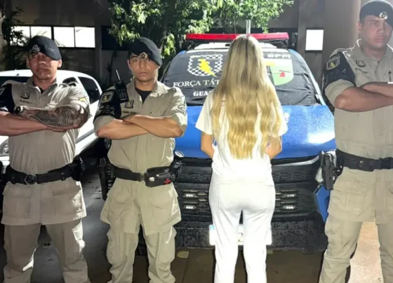 Barbie do Crime foi presa pela Polícia Militar - (Foto: divulgação/PM)