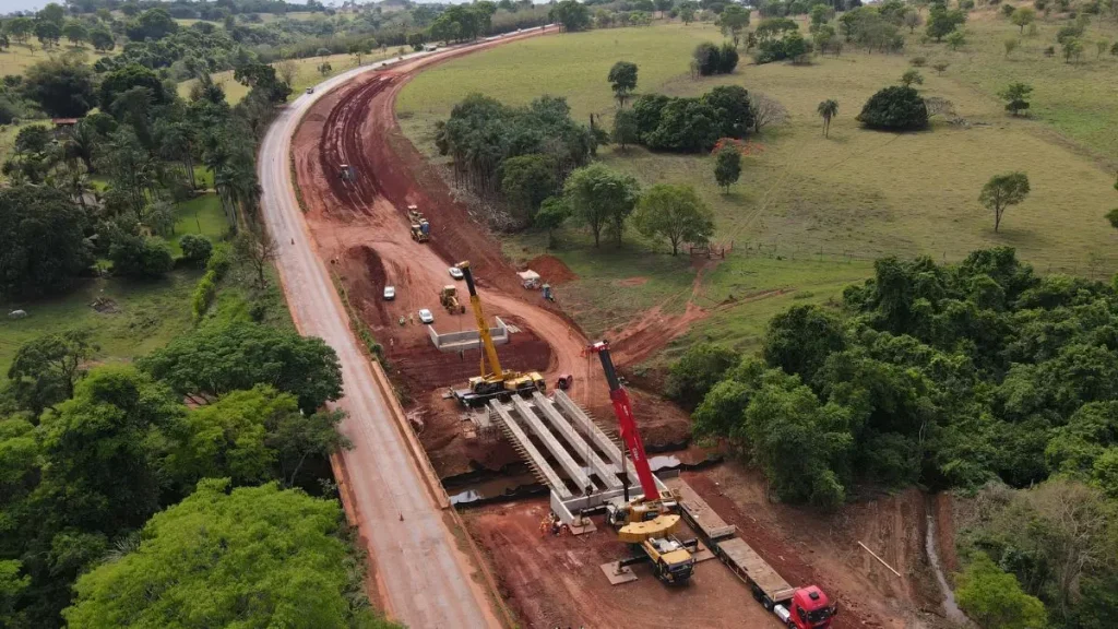 Imagens da duplicação da GO-010, entre Goiânia e Senador Canedo (Foto ilustrativa: Goinfra/divulgação)