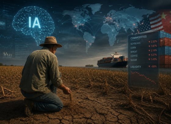 Imagem mostra os efeitos do avanço da inteligência artificial no campo