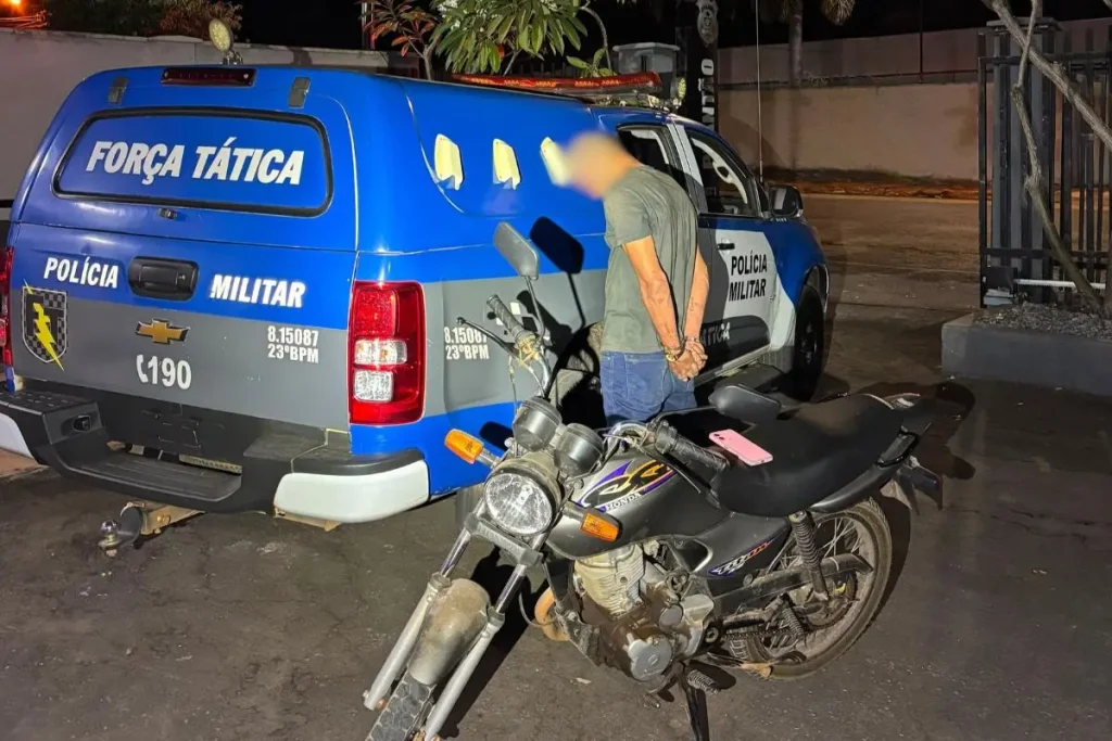 Homem é preso suspeito de agredir e cortar cabelo da companheira em Goianésia (Foto: Polícia Militar)