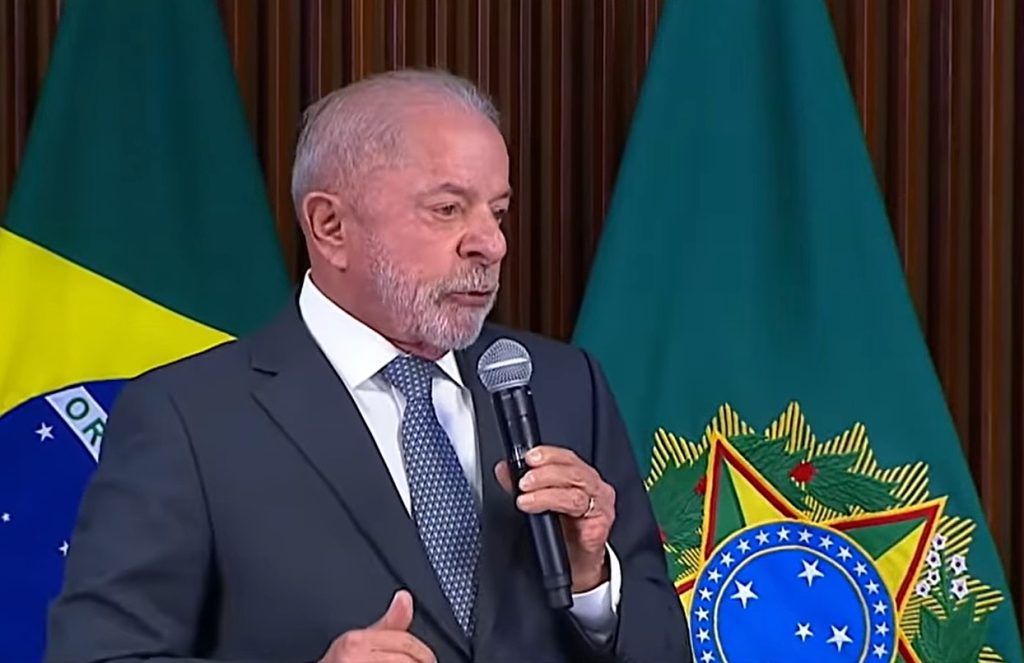 Lula na reunião ministerial