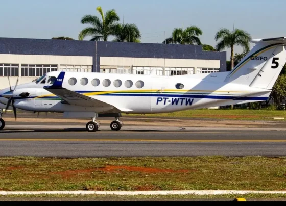 A revisão é para os dois motores Pratt & Whitney PT6A-60A e de seus acessórios, da Casa Militar de Goiás (Foto: Jetphotos)