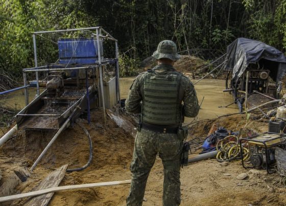 Batalhão Ambiental da PM apreende maquinas e fecha garimpos ilegais em MT