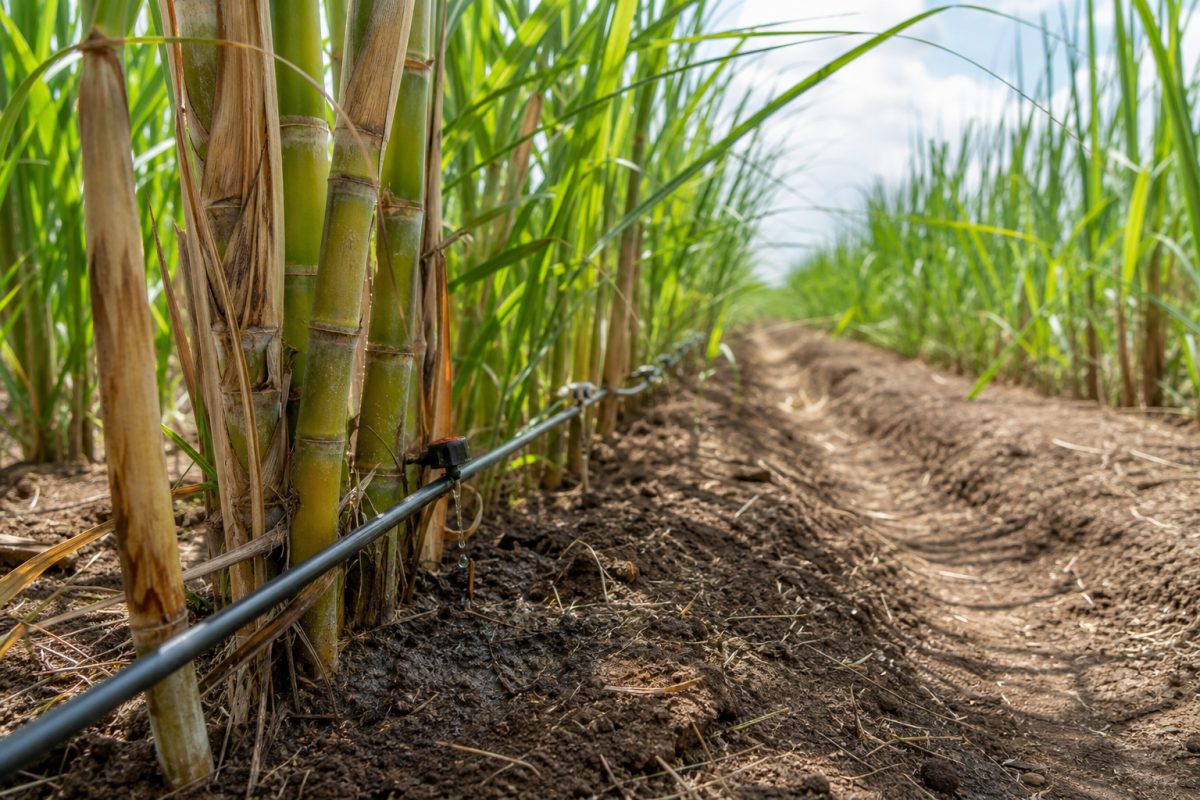 Irrigação por gotejamento eleva em até 92,8% a produtividade da cana no Nordeste