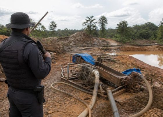 Polícia Militar apreende máquinas usadas em garimpo ilegal em MT