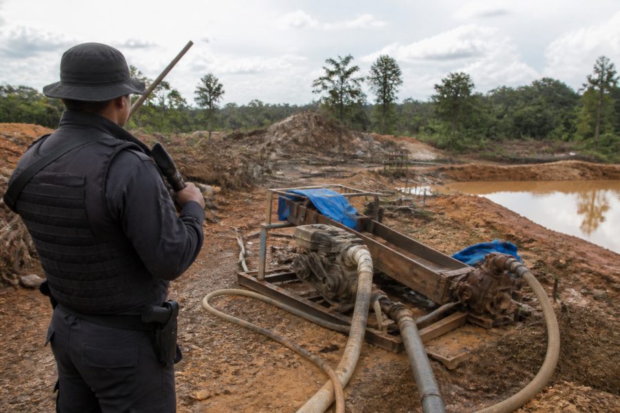 Polícia Militar apreende máquinas usadas em garimpo ilegal em MT