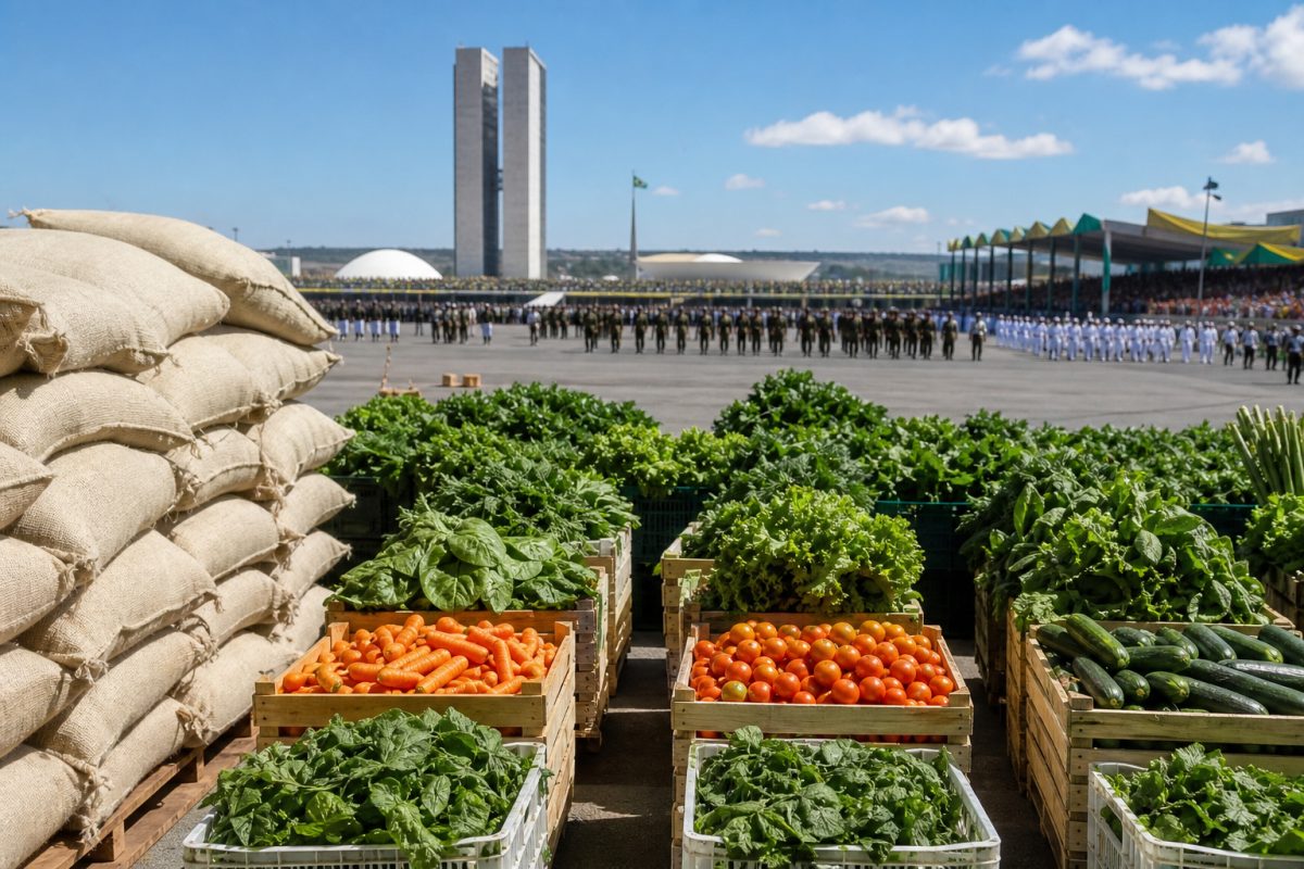 Alimentos da Conab e agricultura familiar marcam desfile de 7 de Setembro