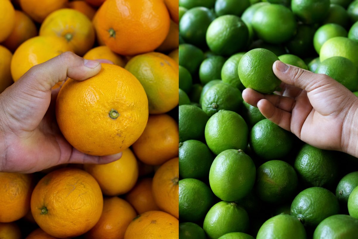 Preço da laranja pera recua em agosto, enquanto lima ácida tahiti dispara na entressafra